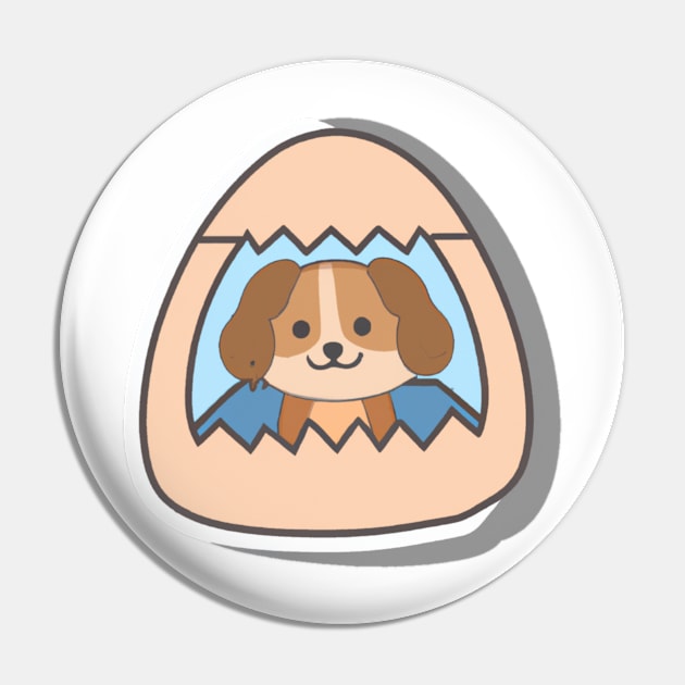 Dog in The Egg Pin by Zachariya420