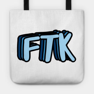 FTK Blue Retro Tote