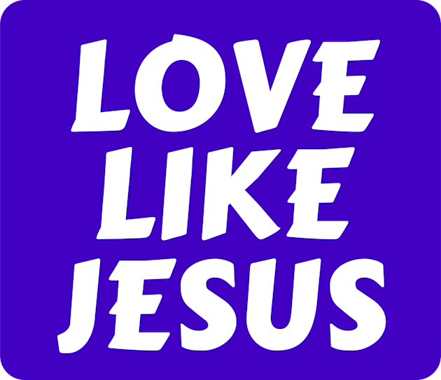 Love Like Jesus | Christian Typography Kids T-Shirt by All Things Gospel