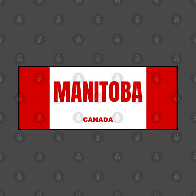 Manitoba in Canadian Flag Colors by aybe7elf