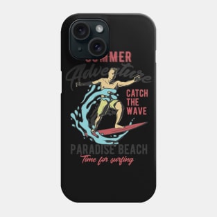 Time For Surfing Paradise Beach Phone Case