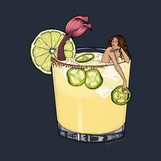 Spicy Margarita Mermaid by Elizabeth Weglein Art