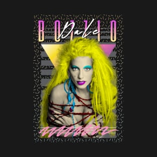 Dale Bozzio 80s Retro Aesthetic Fan Art T-Shirt