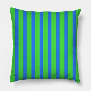 Achilles | Green and Blue Stripes Pattern Pillow