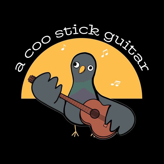 A Coo Stick Guitar Pigeon by LovableDuck