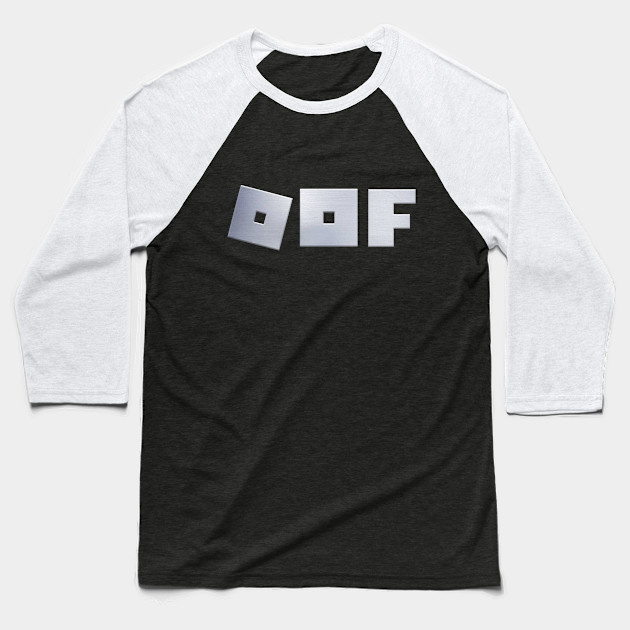 Roblox Logo Game Oof Single Line Metal Texture Gamer Roblox Baseball T Shirt Teepublic - roblox logo game oof single line metal texture gamer roblox mask teepublic