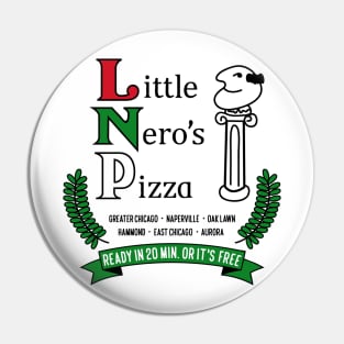 Little Nero's Pizza (White tee) Pin