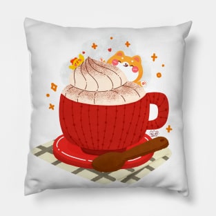 Shiba Inu Coffee Time Pillow