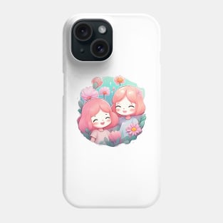 stickers para el dia del amigo - Chicas Phone Case