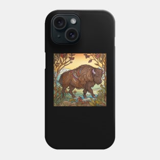 Bison drawing Phone Case