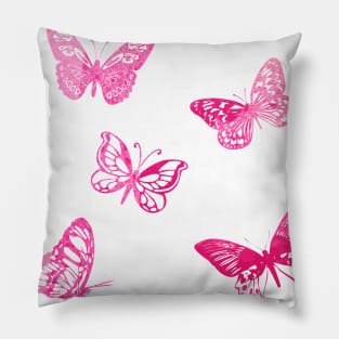 Pink Butterfly Pillow