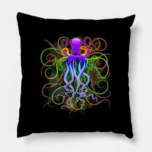 Octopus Psychedelic Luminescence Pillow