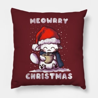 Meowrry christmas Pillow