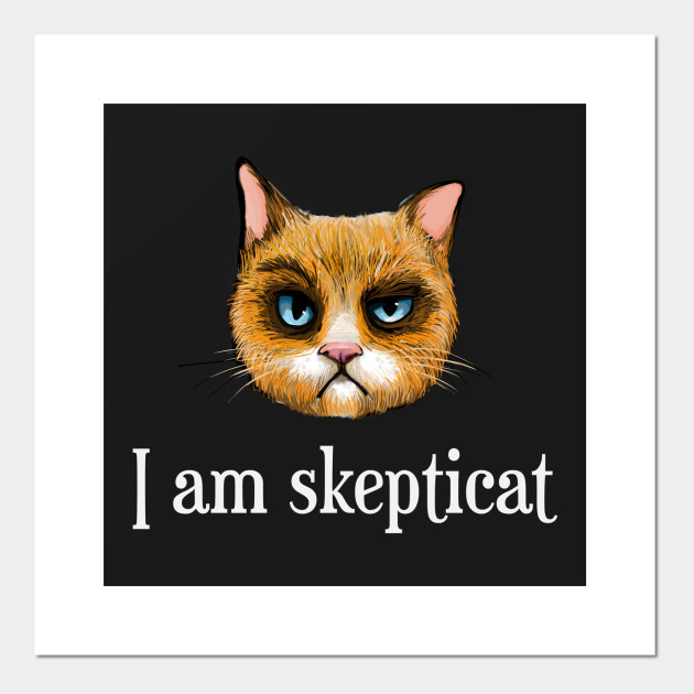 I Am Skepticat Cat Posters And Art Prints Teepublic Au