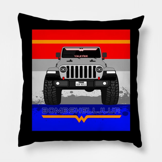 Wonderwoman Jeep Pillow by sojeepgirl