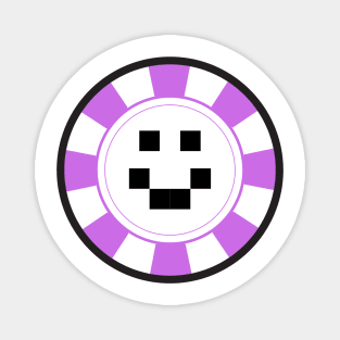 Purple Violet Quackity Casino Magnet