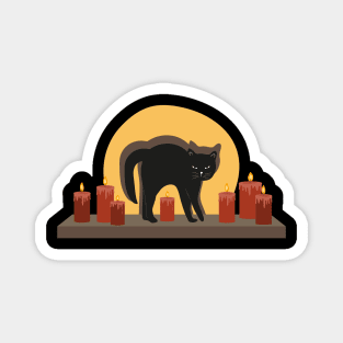 Cat and dark 1 Magnet