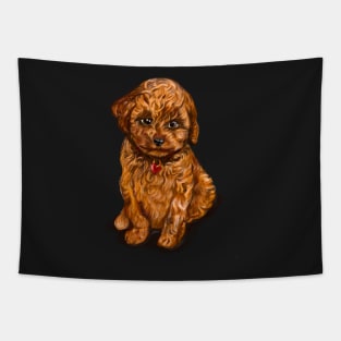 Cavapoochon Cavapoo Cavoodle - cute cavalier King Charles spaniel Bichon frise Tapestry