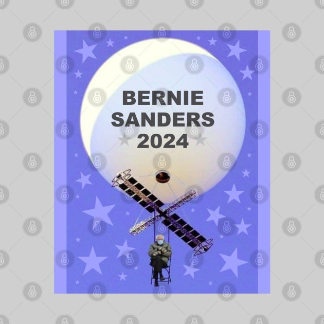 Bernie Sanders 2024 Balloon by Dale Preston Design