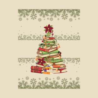 Christmas Book Tree T-Shirt