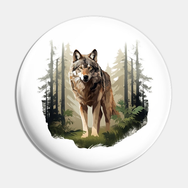 Grey Wolf Pin by zooleisurelife