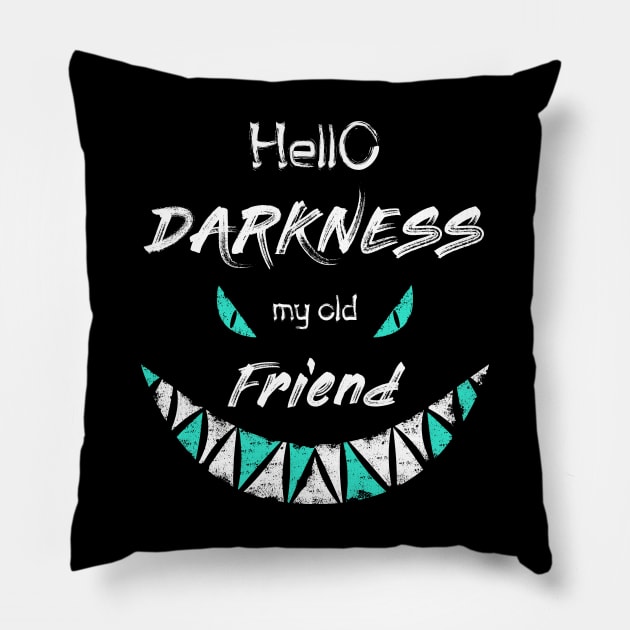 hello darkness my old friend Pillow by psychoshadow