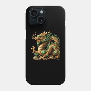 wood mexican quetzalcoatl dragon ecopop in render art Phone Case