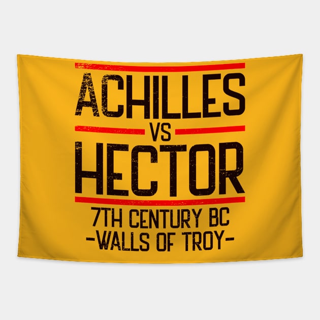 Achilles vs Hector Tapestry by nickbeta