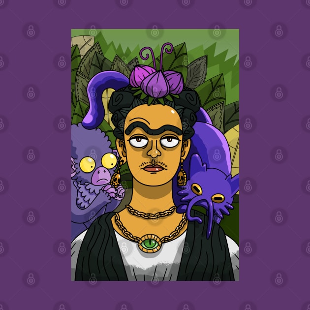 Fricka - Frida Kahlo and Rick tribute by Piezaroth