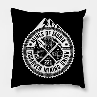 Mines of Moria Dwarven Mining Union Pillow