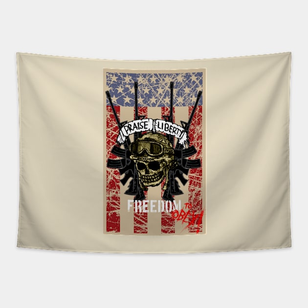 Praise Liberty Tapestry by fixedthor