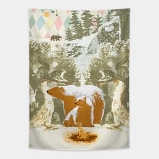 WINTER BEARS Tapestry