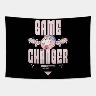 Gamer Pregnancy Announcement Tapestry