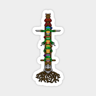 Turtle Pixel Totem Magnet