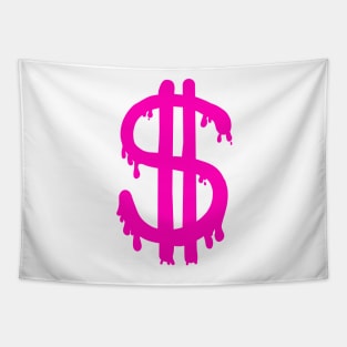 preppy pink money symbol Tapestry