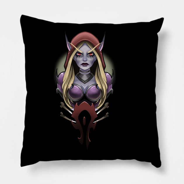 Sylvanas Windrunner Pillow by Vika_lampa_13