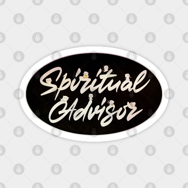 Spiritual Advisor Cats Magnet by Black Cat Alley