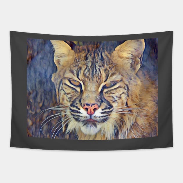 Bobcat Tapestry by Sharonzoolady