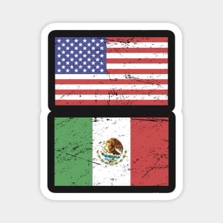 United States Flag & Mexico Flag Magnet