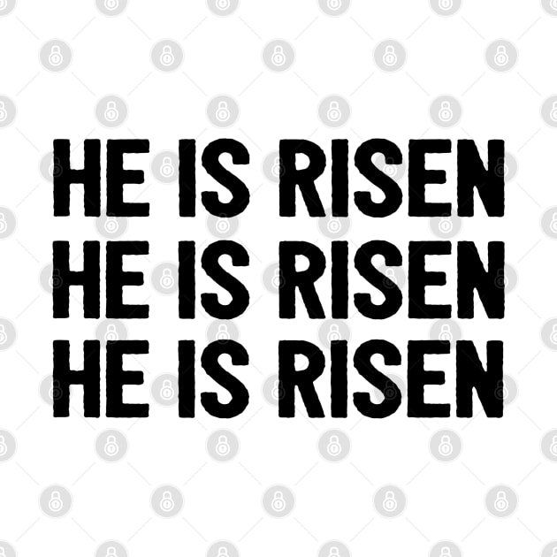 He Is Risen Cool Inspirational Easter Christian by Happy - Design