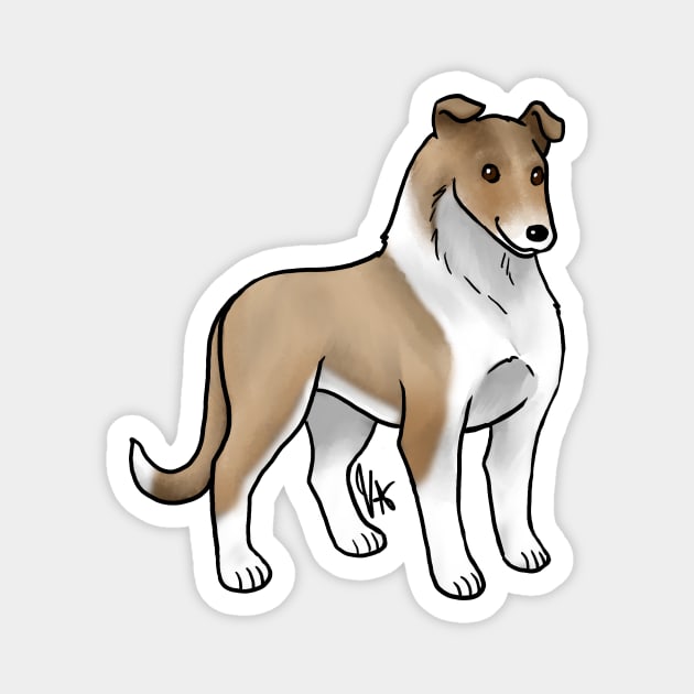 Dog - Smooth Collie - Sable Magnet by Jen's Dogs Custom Gifts and Designs