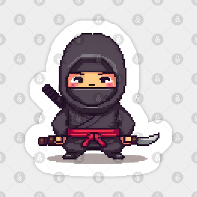 Ninja Samurai Magnet by Jackson Williams