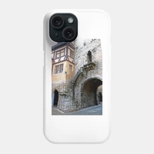 Stairway at Weisses Turm - Rothenburg od Tauber, Germany Phone Case