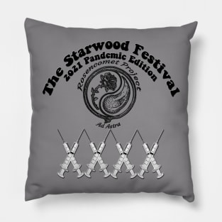 2021 STarwood Festival Pandemic Edition B&W Pillow