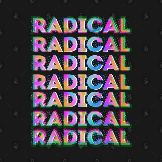 Bright 80s radical typography by Meakm