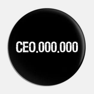 CEO 000 000 Pin