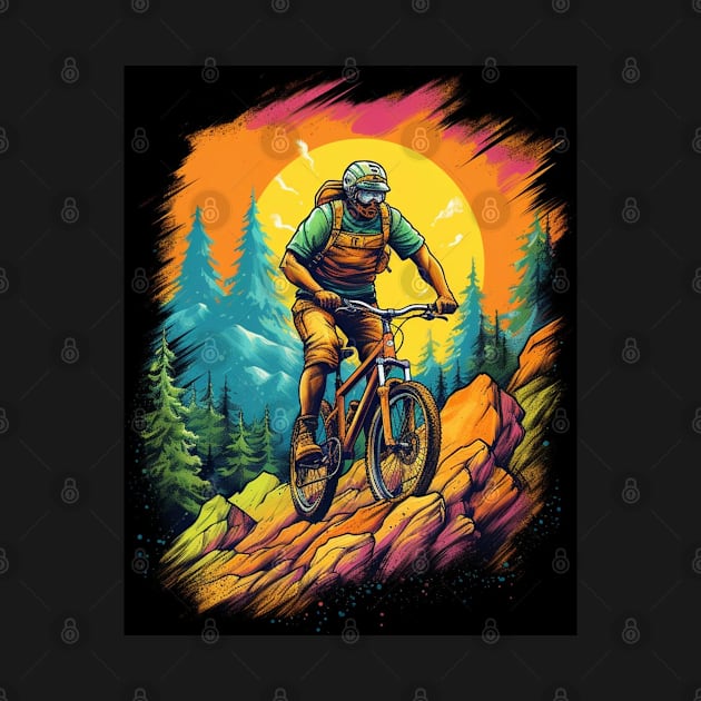 Mountain Biker by Sanzida Design