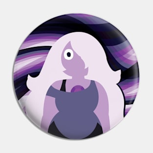 Amethyst staring with abstract background Pin