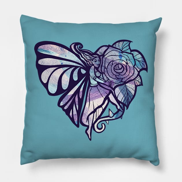 Fairy Rose Pillow by bubbsnugg