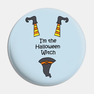 Happy Halloween Witch Pin